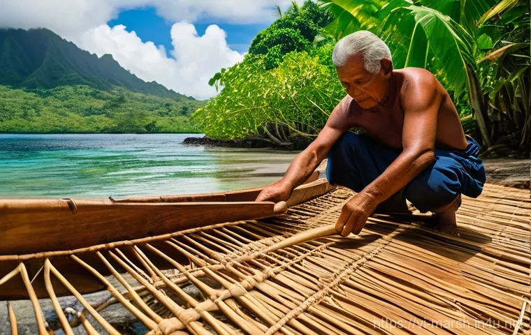 마셜 제도에서의 전통 의례 및 행사 - **A Vibrant Loeak Dance Performance:**
    "A group of Marshallese men and women perform a lively tr...