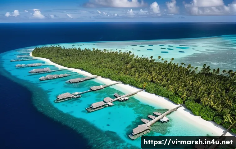 마셜 제도에서의 기업 투자 기회 - A breathtaking aerial view of the Marshall Islands showcasing pristine white sandy beaches, crystal-...